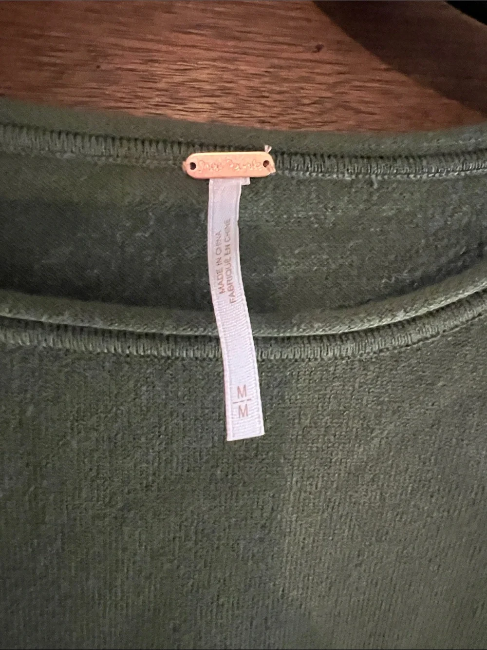 Free People crewneck green